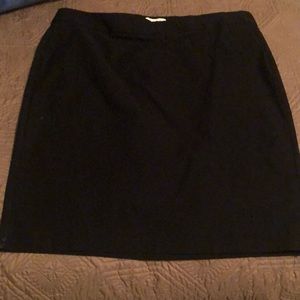 Black stretchy shirt black skirt XL